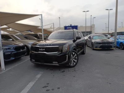 2020 Kia Telluride SX 3.8L Lambda II V6 Gasoline Direct Injection Black Brown SUV Full Option