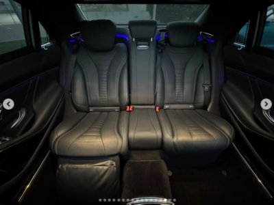 2018 Mercedes-Benz S 560 4.0-liter twin-turbo V8 Petrol Engine Silver Black Luxury Sedan