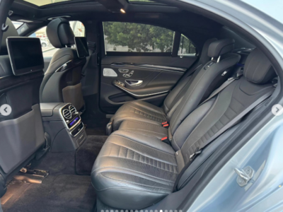 2018 Mercedes-Benz S 560 4.0-liter twin-turbo V8 Petrol Engine Silver Black Luxury Sedan