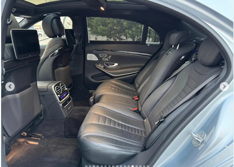 2018 Mercedes-Benz S 560 4.0-liter twin-turbo V8 Petrol Engine Silver Black Luxury Sedan