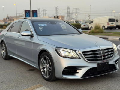 2018 Mercedes-Benz S 560 4.0-liter twin-turbo V8 Petrol Engine Silver Black Luxury Sedan
