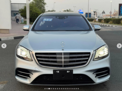 2018 Mercedes-Benz S 560 4.0-liter twin-turbo V8 Petrol Engine Silver Black Luxury Sedan