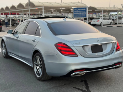 2018 Mercedes-Benz S 560 4.0-liter twin-turbo V8 Petrol Engine Silver Black Luxury Sedan