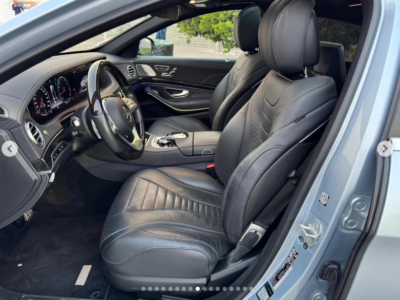 2018 Mercedes-Benz S 560 4.0-liter twin-turbo V8 Petrol Engine Silver Black Luxury Sedan