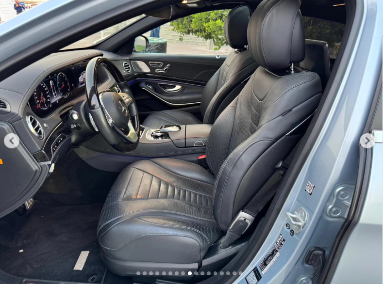 2018 Mercedes-Benz S 560 4.0-liter twin-turbo V8 Petrol Engine Silver Black Luxury Sedan