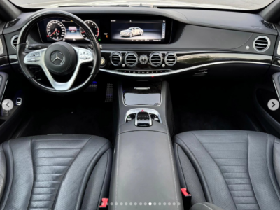 2018 Mercedes-Benz S 560 4.0-liter twin-turbo V8 Petrol Engine Silver Black Luxury Sedan