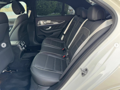 2021 Mercedes-Benz AMG E63s 4MATIC+ 4.0-liter twin-turbo V8 Engine White Black Sedan