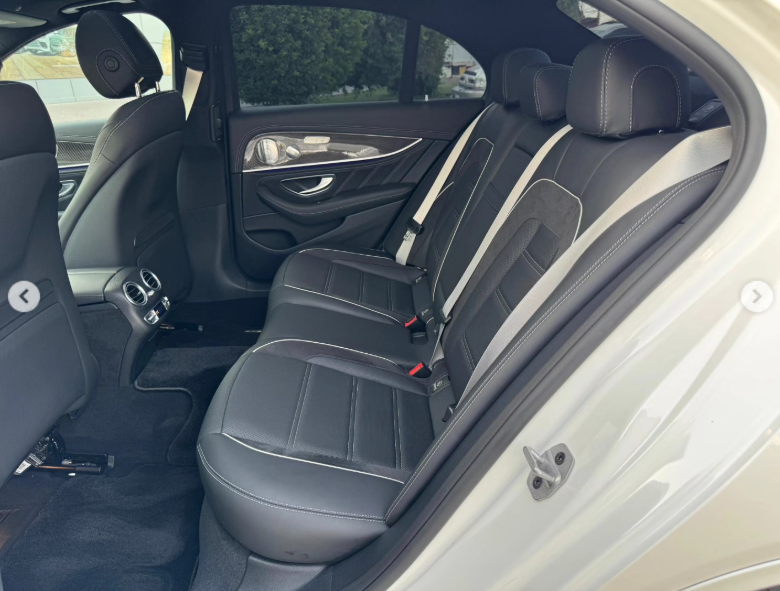 2021 Mercedes-Benz AMG E63s 4MATIC+ 4.0-liter twin-turbo V8 Engine White Black Sedan