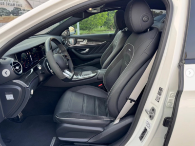 2021 Mercedes-Benz AMG E63s 4MATIC+ 4.0-liter twin-turbo V8 Engine White Black Sedan