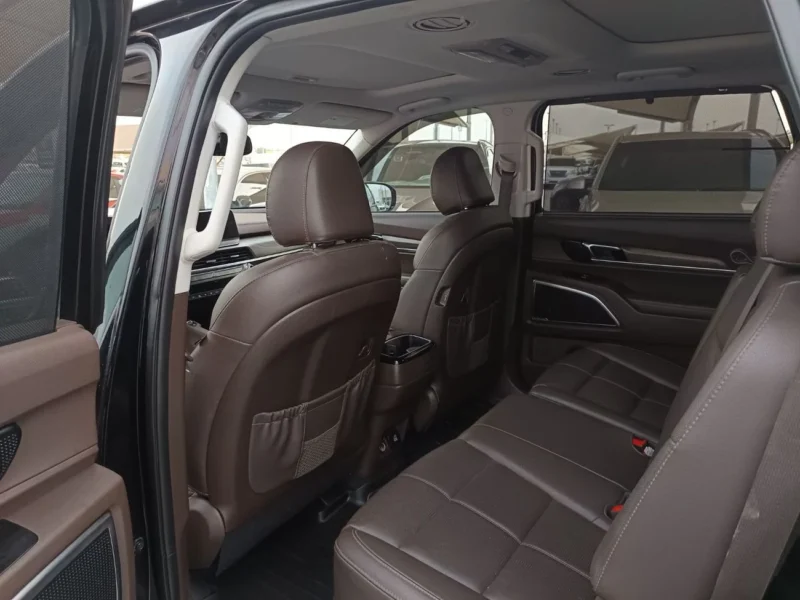 2020 Kia Telluride SX 3.8L Lambda II V6 Gasoline Direct Injection Black Brown SUV Full Option