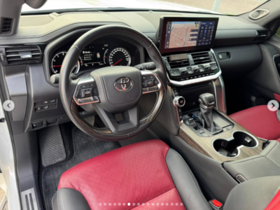 2023 Toyota Land Cruiser VXR 3.5 Litres Twin-Turbo V6 Petrol Engine White Red SUV