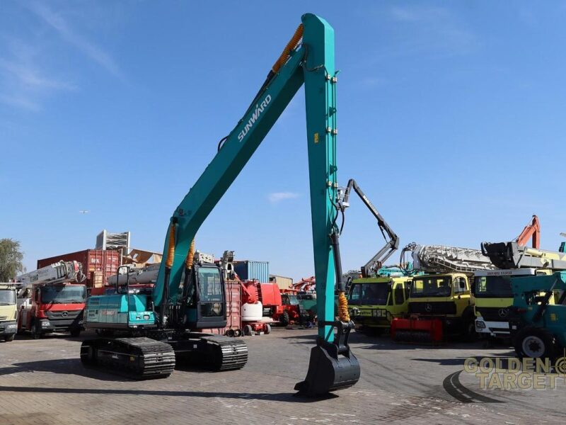 2026 SUNWARD SWE240ELR Long Boom Hydraulic Excavator 6 Cylinder Diesel Engine