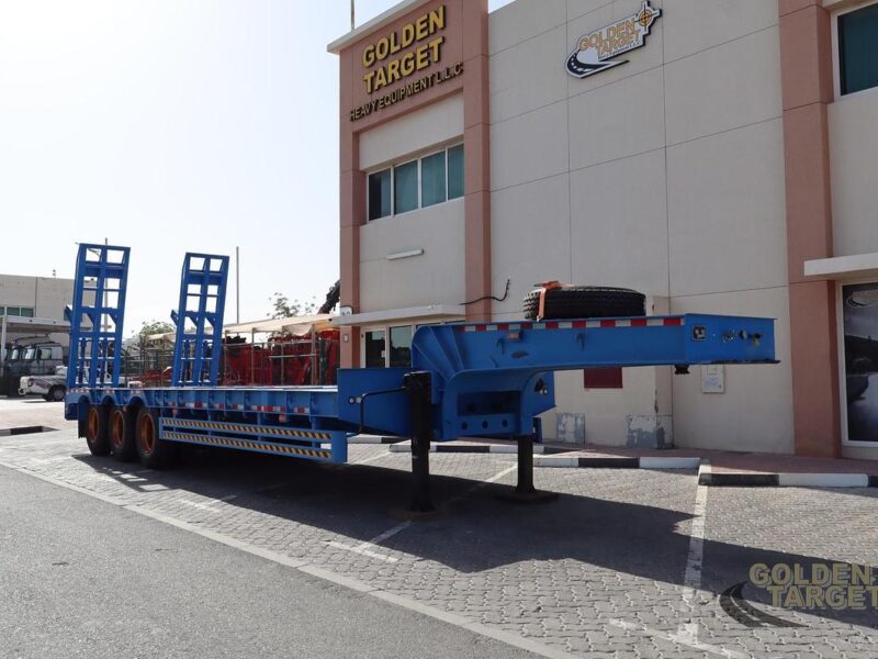 2026 Unused 3 Axle Lowbed Trailer 60-ton Manual Ramps 12R22.5 Tires