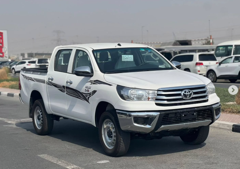 2025 Toyota Hilux 2.4 Litres 4-Cylinder Turbo Diesel White Red Double Cab Pickup MT