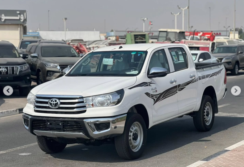 2025 Toyota Hilux 2.4 Litres 4-Cylinder Turbo Diesel White Red Double Cab Pickup MT
