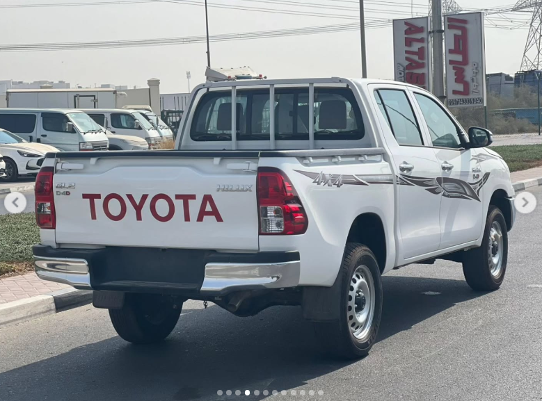2025 Toyota Hilux 2.4 Litres 4-Cylinder Turbo Diesel White Red Double Cab Pickup MT