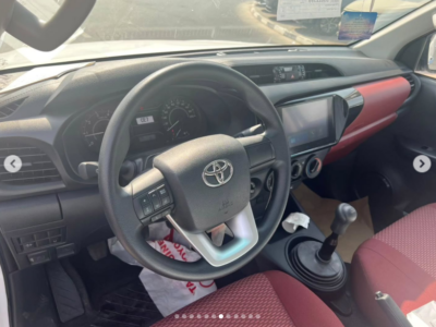 2025 Toyota Hilux 2.4 Litres 4-Cylinder Turbo Diesel White Red Double Cab Pickup MT