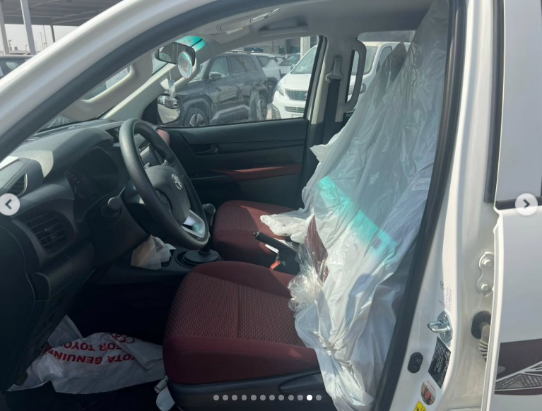 2025 Toyota Hilux 2.4 Litres 4-Cylinder Turbo Diesel White Red Double Cab Pickup MT