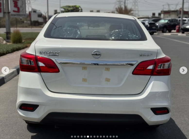2025 Nissan Sylphy 1.6 Litres 4 cylinders Petrol Engine White Black Sedan Automatic