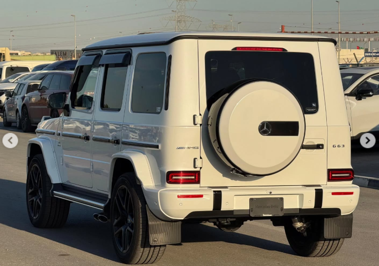 2025 Mercedes-Benz G 63 AMG 4.0-liter V8 biturbo Petrol Engine White Black SUV