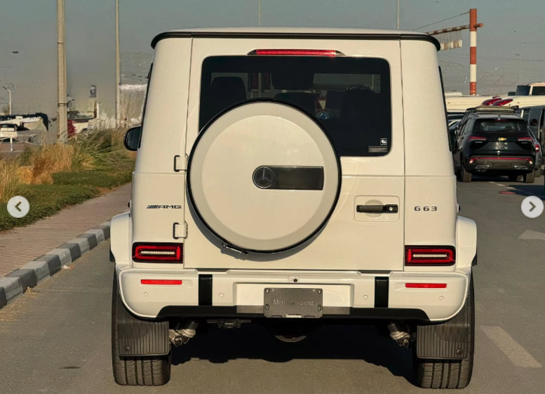 2025 Mercedes-Benz G 63 AMG 4.0-liter V8 biturbo Petrol Engine White Black SUV