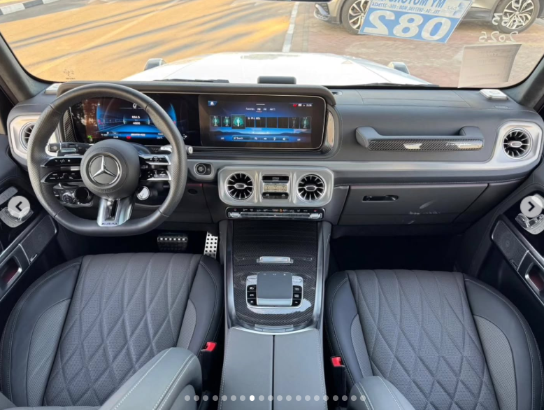 2025 Mercedes-Benz G 63 AMG 4.0-liter V8 biturbo Petrol Engine White Black SUV