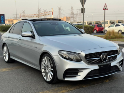 2017 Mercedes-Benz E43 AMG 3.0 Litres V6 Biturbo Petrol Engine Silver Black Sedan