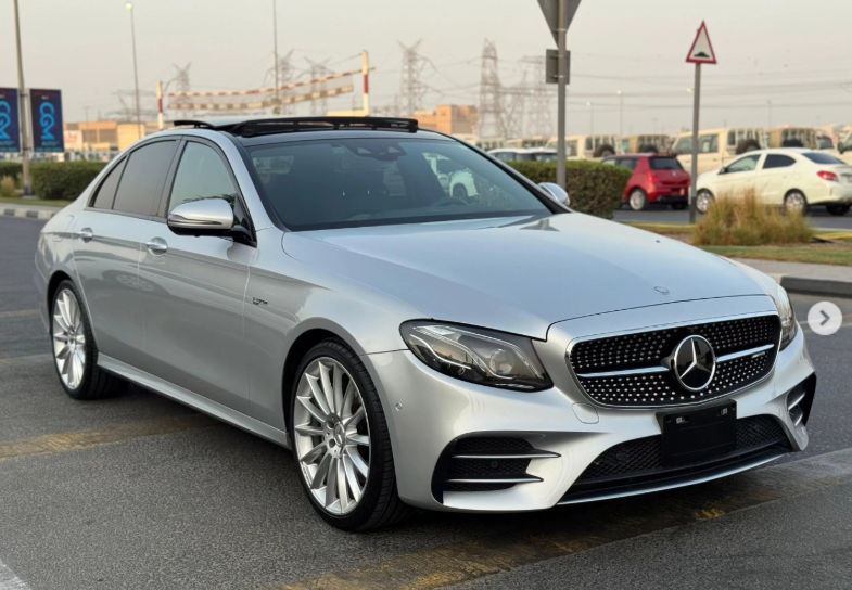 2017 Mercedes-Benz E43 AMG 3.0 Litres V6 Biturbo Petrol Engine Silver Black Sedan