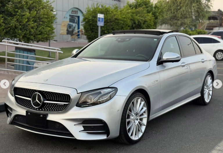2017 Mercedes-Benz E43 AMG 3.0 Litres V6 Biturbo Petrol Engine Silver Black Sedan