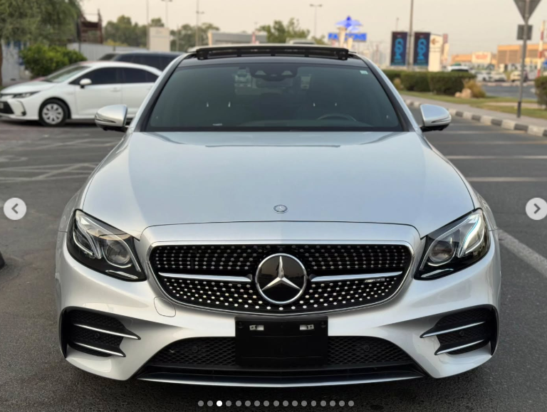 2017 Mercedes-Benz E43 AMG 3.0 Litres V6 Biturbo Petrol Engine Silver Black Sedan
