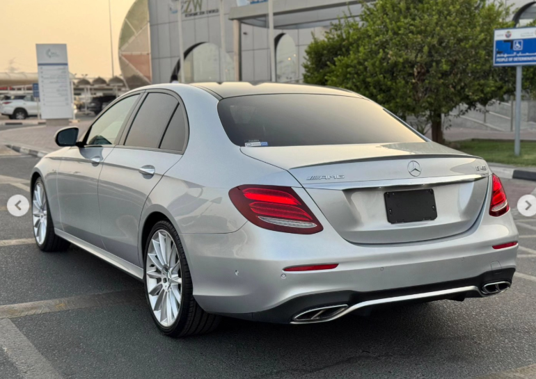 2017 Mercedes-Benz E43 AMG 3.0 Litres V6 Biturbo Petrol Engine Silver Black Sedan