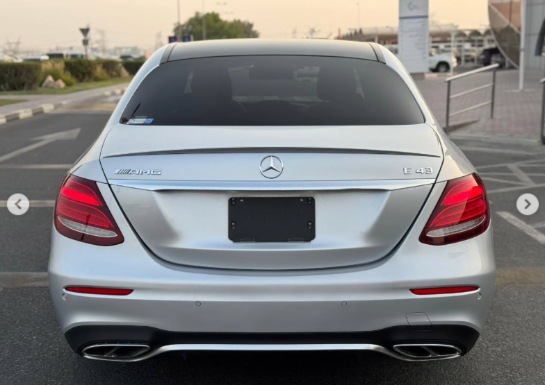 2017 Mercedes-Benz E43 AMG 3.0 Litres V6 Biturbo Petrol Engine Silver Black Sedan