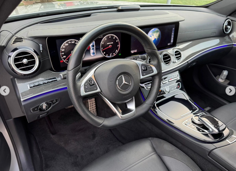 2017 Mercedes-Benz E43 AMG 3.0 Litres V6 Biturbo Petrol Engine Silver Black Sedan