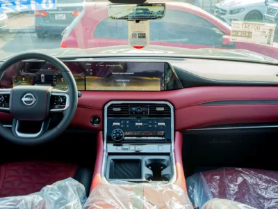 2026 Nissan Patrol SE Platinum 3.8 Litres V6 Petrol Engine Black Red SUV Automatic GCC