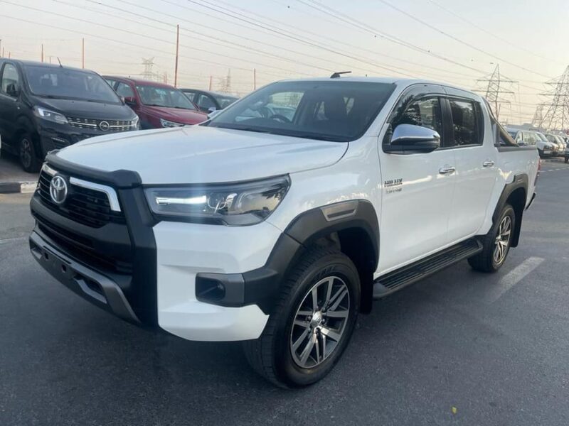 2019 Toyota Hilux SR5 Dual Cab 2.8L 1GD-FTV 4 Cylinder Diesel Turbo White Black Pickup