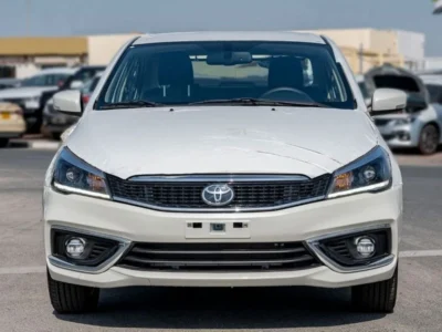 2023 Toyota Belta 1.5 Liters Inline-4 Cylinder Petrol Engine White Black Compact Sedan
