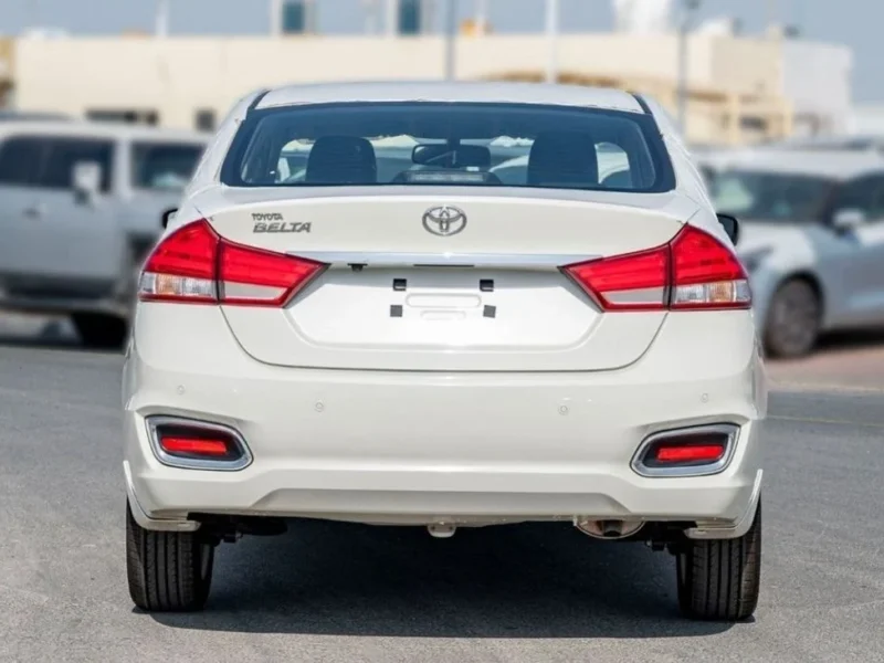 2023 Toyota Belta 1.5 Liters Inline-4 Cylinder Petrol Engine White Black Compact Sedan