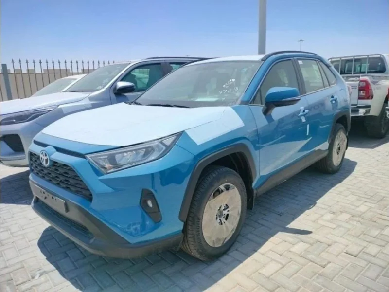 2023 Toyota RAV 4 2.0 Litres 4 Cylinders Petrol Engine Blue Tan SUV Automatic GCC