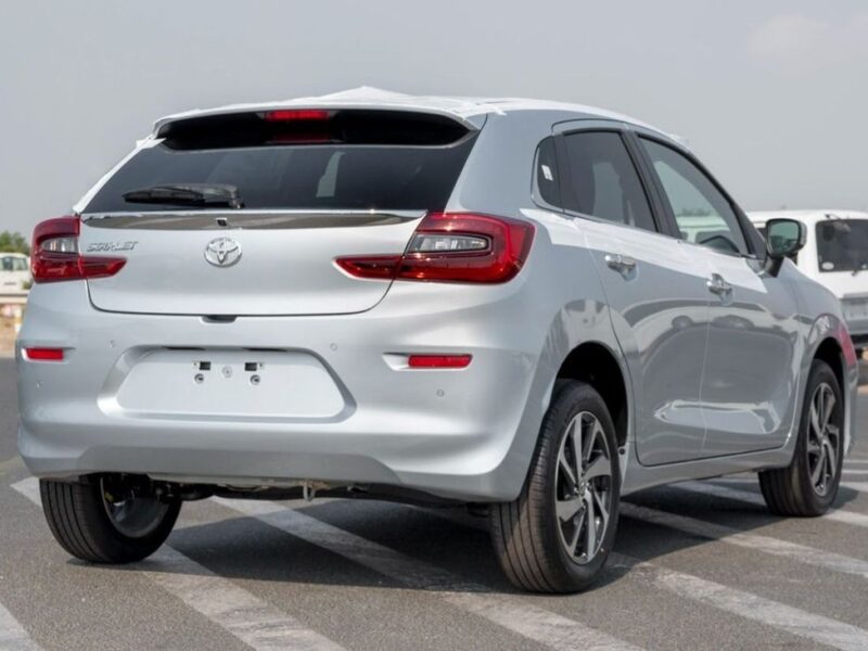 2023 Toyota Starlet 1.5 Litre 4 Cylinders Petrol Engine Silver Black Hatchback Automatic