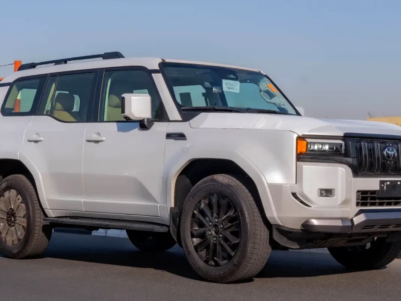 2026 Toyota Prado VXL 2.4 Litres AT 4-Cylinder Turbo Petrol Engine White Beige SUV