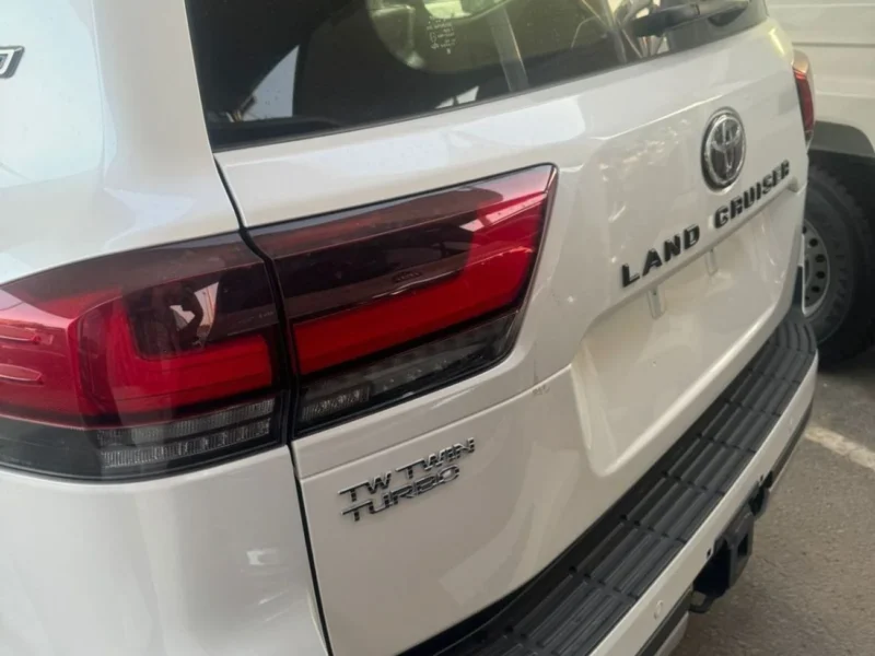 2024 Toyota Land Cruiser 300 Series GR SPORT 3.3L Twin-Turbo Diesel V6 White Red SUV
