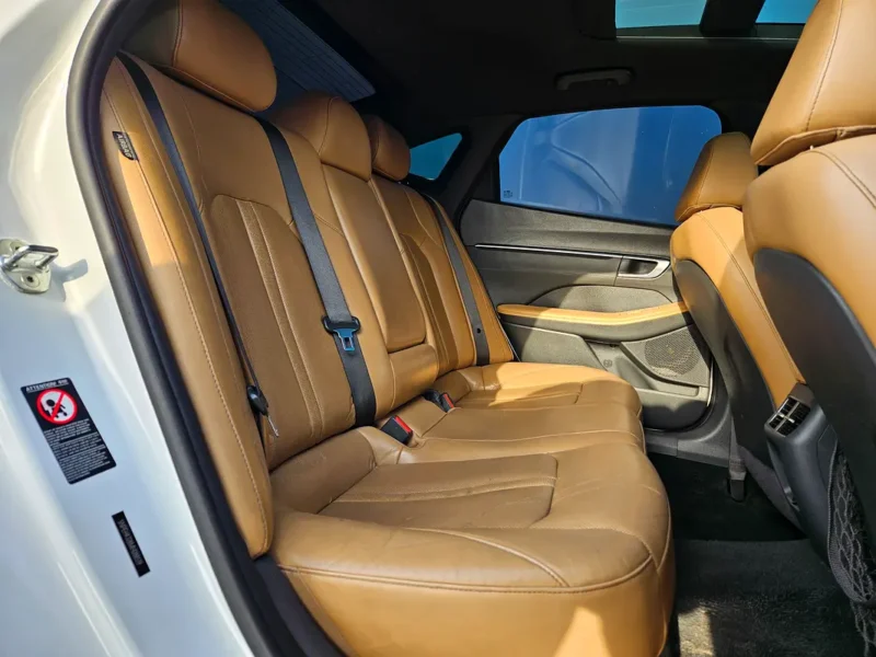 2021 Hyundai Sonata Limited 1.6L Turbocharged GDI 4-Cylinder Engine White Brown Sedan