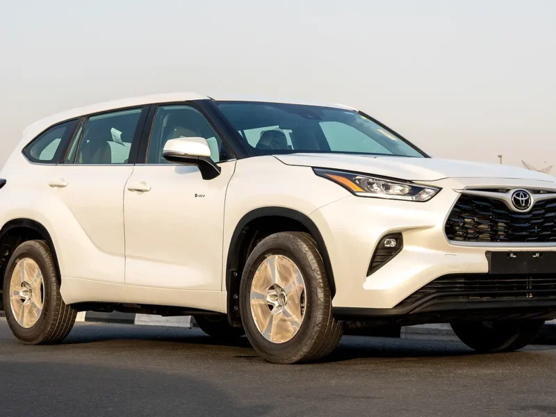 2026 Toyota Highlander LE 2.5 Litres 4-Cylinder Hybrid Engine White Grey SUV GCC Specs
