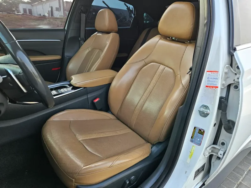 2021 Hyundai Sonata Limited 1.6L Turbocharged GDI 4-Cylinder Engine White Brown Sedan