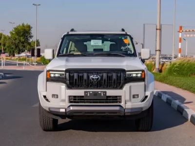 2026 Toyota Prado VXL 2.4 Litres AT 4-Cylinder Turbo Petrol Engine White Beige SUV