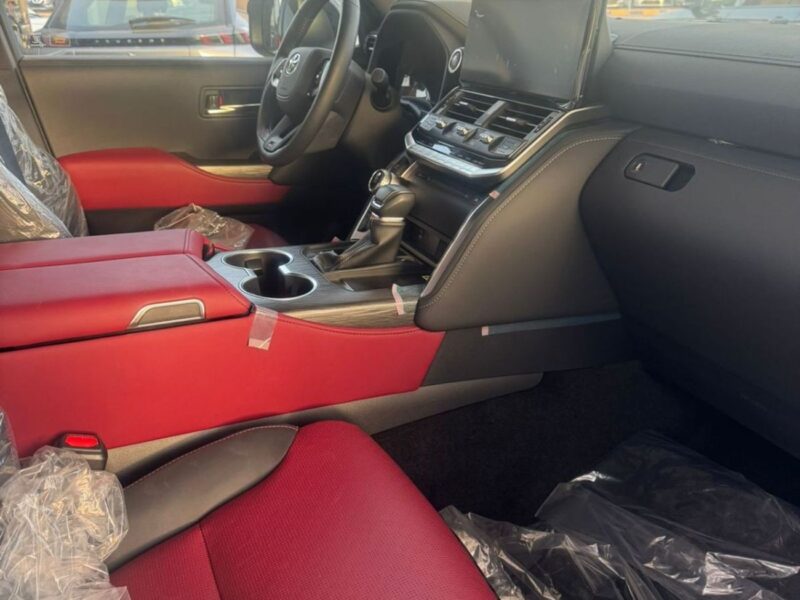 2024 Toyota Land Cruiser 300 Series GR SPORT 3.3L Twin-Turbo Diesel V6 White Red SUV