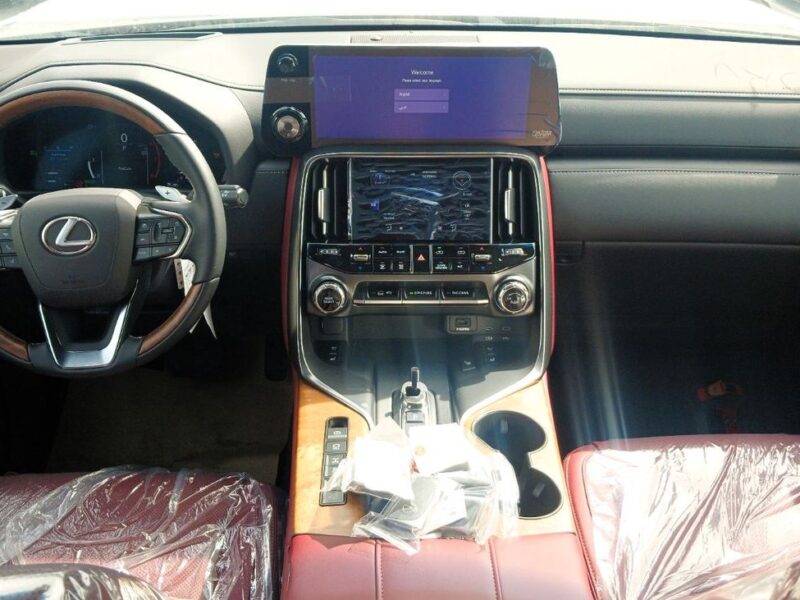 2025 Lexus LX 700h Signature 3.5-liter twin-turbo V6 Hybrid Engine Black Red SUV GCC Specs