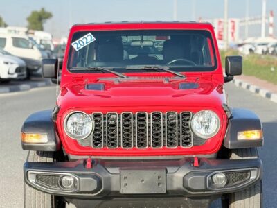 2022 Jeep Wrangler Sport 2.0 Litres V4 Petrol Engine Red Black SUV Full Option