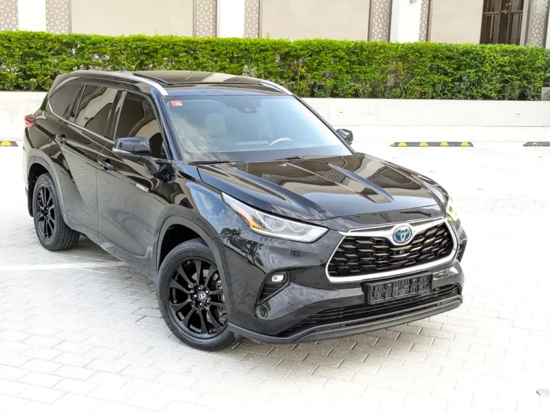 2021 Toyota Highlander VXR 4 Cylinder Hybrid Engine Black Beige SUV Automatic GCC