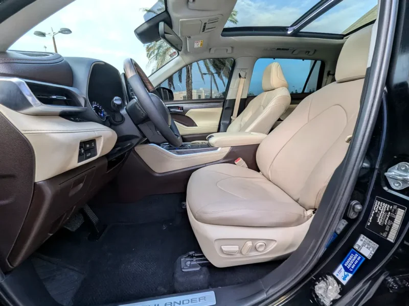 2021 Toyota Highlander VXR 4 Cylinder Hybrid Engine Black Beige SUV Automatic GCC